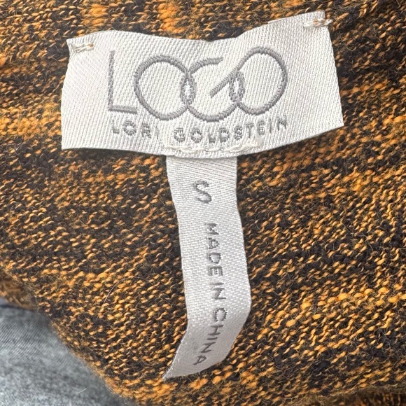 LOGO by Lori Goldstein golden brown cotton/cashmere blend sweater / S / EUC - Picture 10 of 11